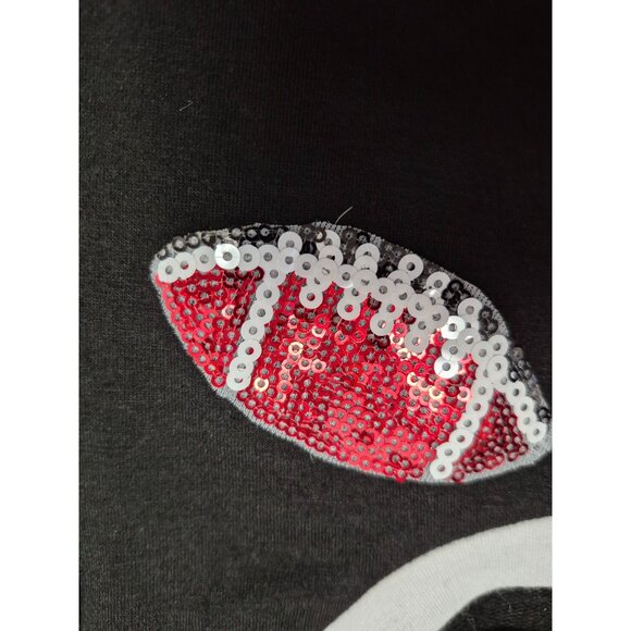 Girls Football Sequin Bell Bottom Outfit Toddler/Kids Set 12-18 Months - Picture 6 of 7